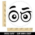 thumbnail image 2 of Cartoon Eyes Raised Brow Concerned Confused Judging Rubber Stamp for Scrapbooking Crafting Stamping - Large 1-1/4 Inch, 2 of 7