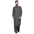 thumbnail image 1 of Atasi Classic Collar Pathani Kurta Pajama For Boys Rayon Front Pocket Shirt, 1 of 5