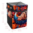 thumbnail image 5 of Turkey Mini Trash Can for Car: Foldable, with Lid, Leak-Proof, and Hanging Storage Bag, 5 of 6