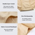 thumbnail image 4 of Culottes Taille Haute en Coton pour Femmes, Lot de 4, Peau, 3TG, 4 of 5