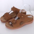 thumbnail image 7 of asdoklhq Ladies Shoes Clearance Under $10,Wedge Slide Slippers Women Ladies Outdoor Slippers Pearl Chain Soft Sole, 7 of 7