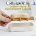 thumbnail image 4 of Set of 2 Natural Bamboo Soap Holders for Bathroom and Kitchen, 4 of 5