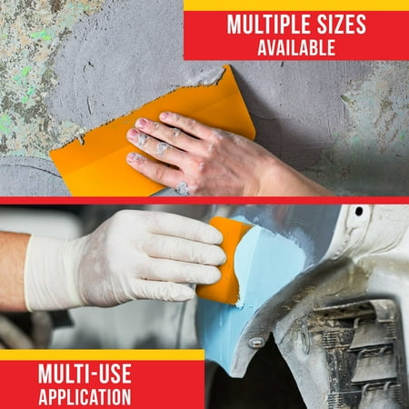 50 Pack of Custom Shop 6" Body Filler Spreaders for Automotive Body Fillers, Putties & Glazes - Easy, Precise, Reusable