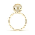 thumbnail image 2 of ANGARA Classic Solitaire Golden South Sea Cultured Pearl Ring in 14K Yellow Gold for Women | June Birthstone, Birthday, Anniversary, Jewelry Gift for Women | Pearl Ring, 2 of 5