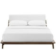 thumbnail image 5 of Modway Luella Solid Wood/Fabric Queen Platform Bed in Walnut/White, 5 of 6