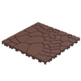 thumbnail image 2 of Stone texture 12" Patio Deck Tiles, DIY Module Interlocking Decking Tiles Floor Tile,Easy and Quick Installation Court Tiles for Porch Poolside Balcony Backyard 44pcs  Brown, 2 of 11