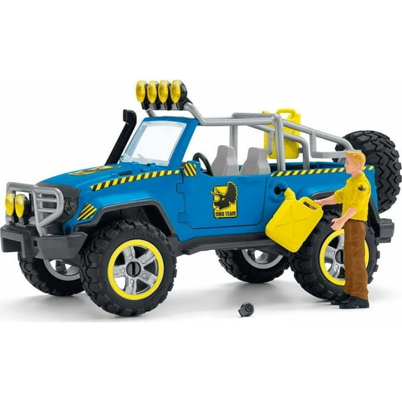 Schleich Dinosaur - 15PC Dinosaur Playset with Toy Truck, Dino Outpost & Giganotosaurus - Kids Ages 4
