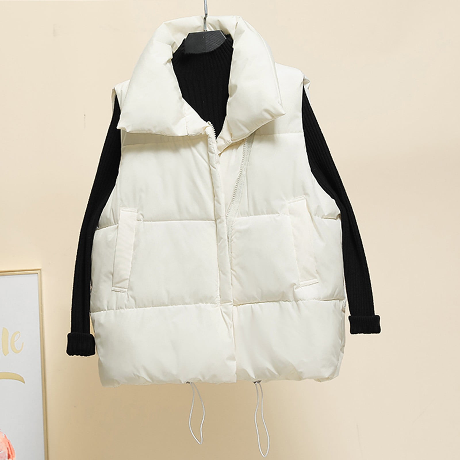 nsendm Womens Coat Adult Female Clothes No Sleeve Vest Women