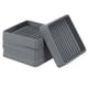 thumbnail image 1 of Uxcell Copas de muebles de goma cuadradas antideslizantes para proteger el suelo de los pies de los muebles, cama, sofá, silla, gris 2.5"x2.5", 1 of 7