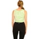 thumbnail image 3 of Camiseta sin mangas recortada acanalada de Elevenparis para mujer nilegreen L, 3 of 5