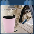 thumbnail image 2 of Bote de basura para automóvil Unique Bargains colgante para asientos delanteros y traseros, bote de basura de cuero sintético rosa 1 pieza, 2 of 6