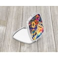 thumbnail image 2 of Colorful Pansies Compact Mirror 2.75 in x 3 in, 2 of 4