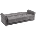thumbnail image 7 of Ottomanson Convertible Sleeper Sofa Bed with Hidden Storage, Firm Comfort Couch, Gray, 7 of 7