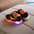 thumbnail image 3 of LoyisViDion Toddler Shoes Clearance Children&nbsp;Baby Girls Boys Breathable Shoes Mesh Led Luminous Sport Run Sneakers Shoes Orange 5.5-6Years, 3 of 9