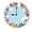 FFclock038, variant on ZXCXRQFa Red Rose Flower Wall Clock Silent 10 Inch Round Decorative Battery Operated Non Ticking Wood Quiet Clocks for Bedroom Office School Home