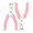 2 Pcs-Pink, variant on yulier Single Hole Punch, Metal One Hole Puncher, Paper Punches for DIY Crafts Tags Tickets Scrapbooks