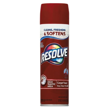 RESOLVE Foam Carpet Cleaner, Foam, 22 oz, Aerosol Can, 12/Carton -RAC00706CT