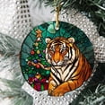 thumbnail image 2 of Tiger Stained Glass Ornaments, Tiger Ornament,Tiger Christmas Tree Ornament, Tiger Xmas Decorations IHmZEt, 2 of 5
