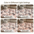 thumbnail image 7 of ODIKA 2'x3' Blush Pink Modern Geometric Mosaic Washable Accent Rug Abstract Mid Century Bauhaus Interlocking Shapes Design With Circles for Bedroom, Nursery, RV, Pet Friendly, Bedside Mat, 7 of 7