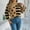 Khaki, variant on Uaswgudfs Women's Fall/Winter Star Sweater: Striped Knit Pullover, Oversized Casual Party Style
