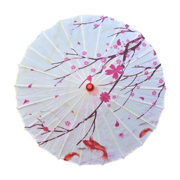 Paraguas de papel aceitado chino, paraguas japonés para bailar, cosplay, regalos de boda Estilo E