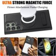 thumbnail image 4 of Dteck Magnetic Leather Case for Samsung Galaxy S24 Ultra,Shockproof TPU Bumper Compatible with Mag-safe Adjustable Kickstand Back Protective Cover for Galaxy S24 Ultra,Black, 4 of 8