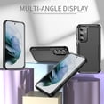 thumbnail image 2 of ELEHOLD Hybrid Case for Samsung Galaxy S24 6.2" Rugged Shockproof Anti-Scratch Anti-Fingerprint Protective Hard PC Cover Support Wireless Charging for Samsung Galaxy S24 - Black, 2 of 8