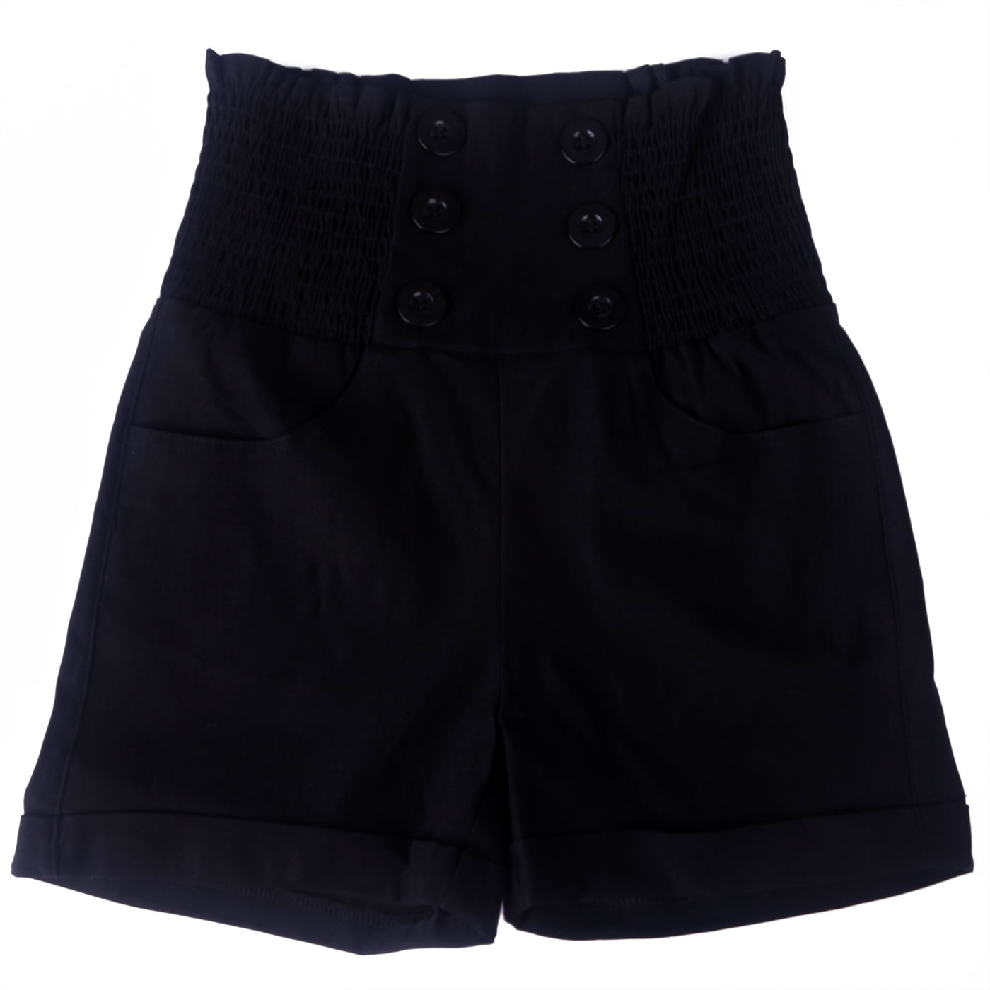 Black high waisted sailor shorts Clearance