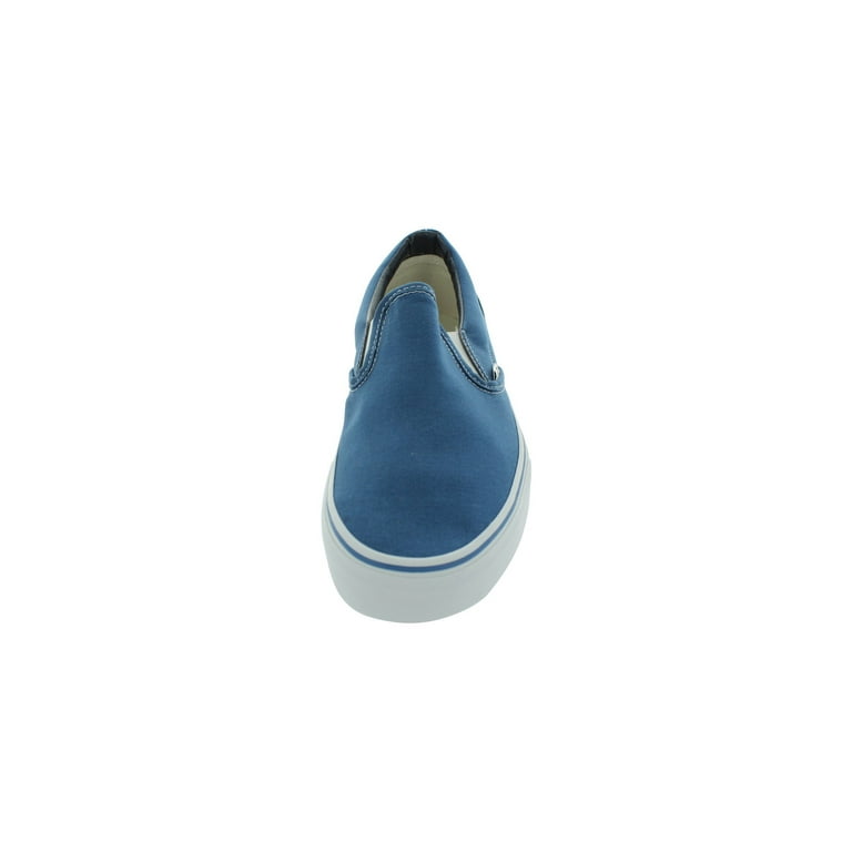 Vans Classic Slip On Mens Shoes On Blue Canvas Sneakers Slip