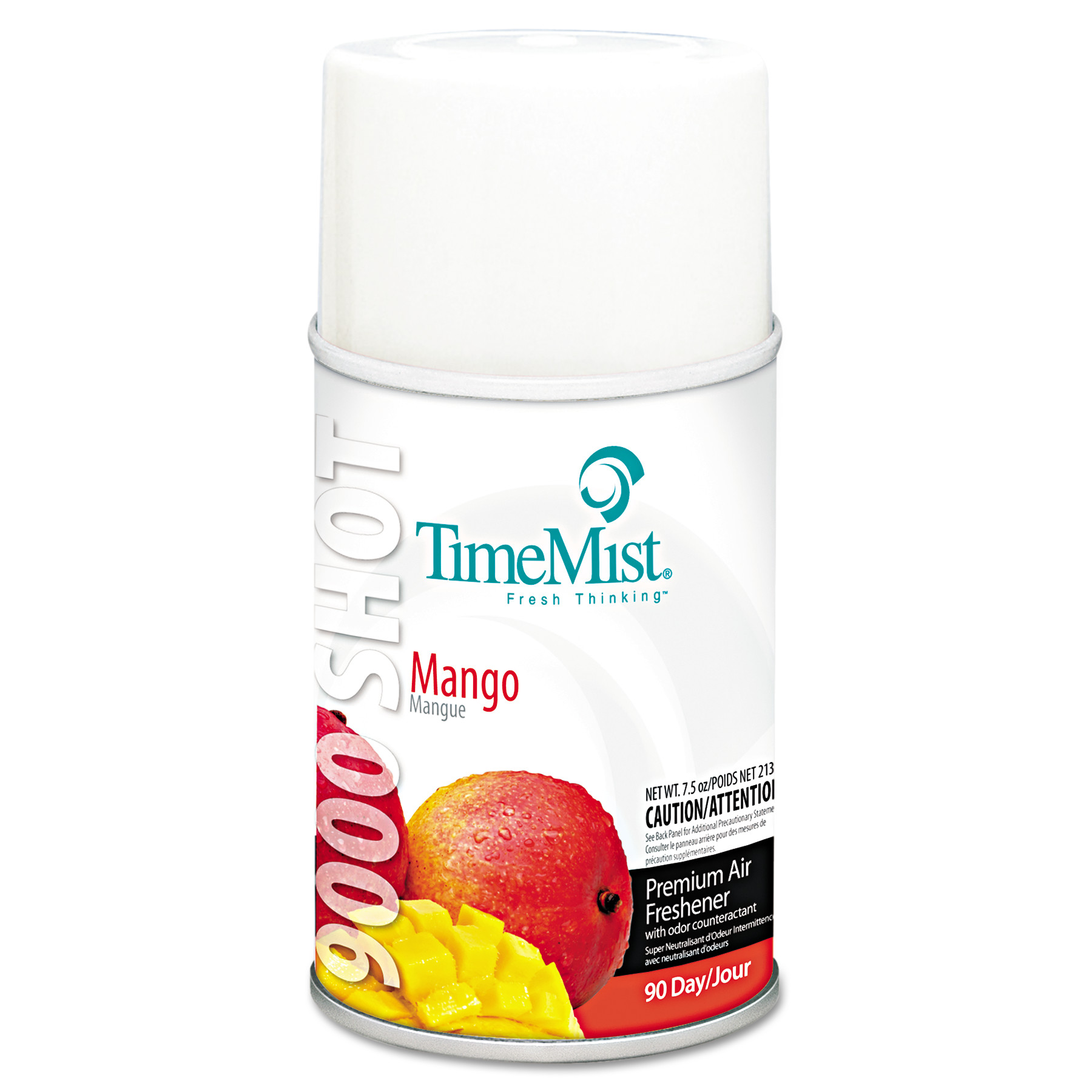TimeMist 9000 Shot Metered Air Fresheners, Mango, 7.5oz Aerosol, 4