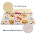 51" Splat Mat for Under High Chair, Waterproof Floor Splash Mat Under