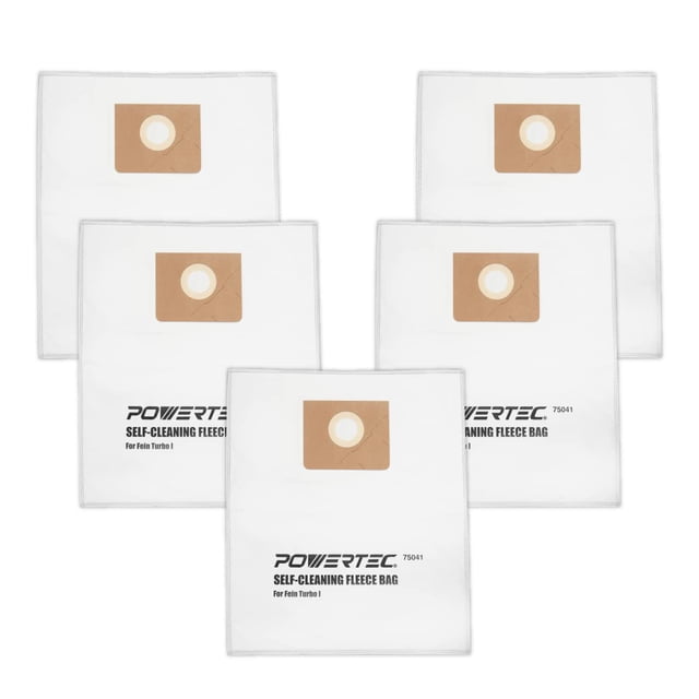 Bolsas de filtro POWERTEC Turbo I para Fein Dustex 25L 5PK