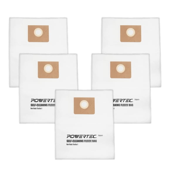Bolsas de filtro POWERTEC Turbo I para Fein Dustex 25L 5PK