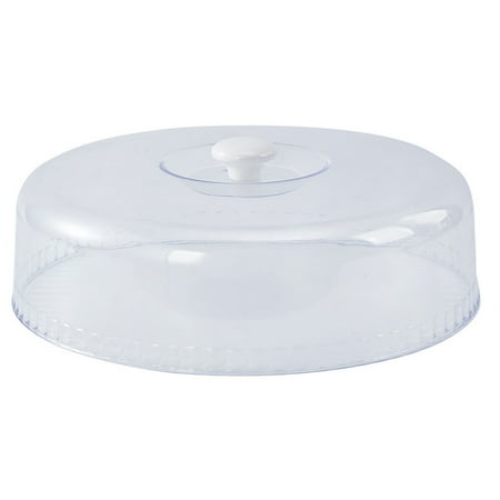 

1Pc Food Cover Transparent Cake Cover Fresh Keeping Plate Cover Kitchen Gadget