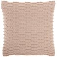 thumbnail image 1 of homeroots home decor 386178 Blush Textured Broken Stripes Throw Pillow, 1 of 1