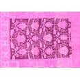 thumbnail image 1 of Ahgly Company Indoor Rectangle Abstract Pink Modern Area Rugs, 2' x 3', 1 of 4