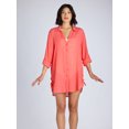 thumbnail image 7 of Time and Tru Women's and Women's Plus Shirt Coverup with Long Sleeves, Sizes XS-3X, 7 of 7