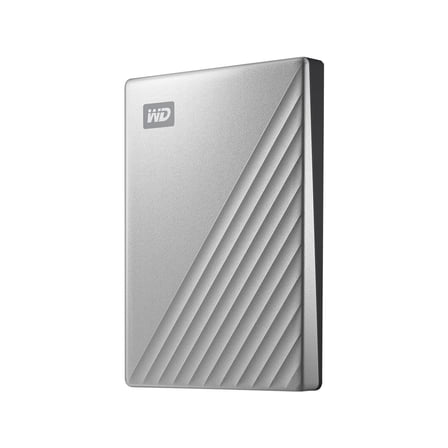 WD 4TB My Passport Ultra for Mac Portable Storage External Hard Drive USB-C Silver WDBPMV0040BSL-WESN