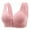 Pink bras for women, variant on Wycnly Bras for Women,Womens Full Figure Bras,Womens Full Coverage Bras Breathable Comfort Open Closure Wirefree Bralettes Ladies Elder Plus Size Push up Daliy Underwear Bras