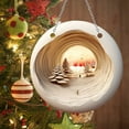thumbnail image 4 of Luoshdecor Christmas Ornament ,Acrylic White Winter Forest Dawn Cave Ornamentfor Home Fireplace Xmas Tree Decoration 7.87 in, 4 of 5