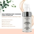 thumbnail image 4 of 3 Pack TLM Color Changing Foundation, All Day Flawless Finish Liquid Base Makeup Nude Face Concealer Cover Cream SPF 15, 4 of 8