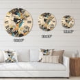 thumbnail image 4 of Designart 'Fluid Shapes In Bauhaus Memphis Style Minimal' Modern Wood Wall Clock, 4 of 5