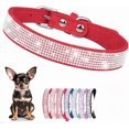 thumbnail image 1 of Collar de perro con diamantes de imitación para perros pequeños y medianos, con diamantes brillantes y cristales brillantes, bonita joya para cachorros, para XS, razas pequeñas y medianas, perros,, 1 of 6