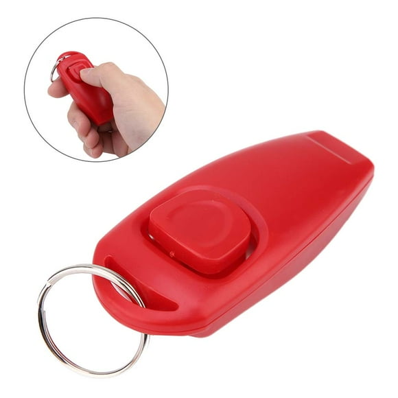 Dog Training Whistle Dog Training Clicker Dog Trainer Puppy Clicker Pet Puppy Clicker Whistle Dog Training Obedience Cat Trainer Keyring Aid Click Red