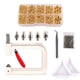 thumbnail image 1 of Máquina de ajuste de perlas Botones de remache Tapa de fijación de plástico Camisa Pantalones Chaqueta Kit de herramientas manuales Hecho a mano DIY Accesorio de ropa Tipo 26 4-10 mm, 1 of 6
