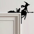 thumbnail image 5 of Último adorno de metal para puerta con forma de gato adorable de 2024: marco de decoración de puerta de Halloween en la esquina, 5 of 5