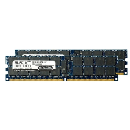 2GB Kit (2x1GB) DDR2 667 (PC2-5300) ECC Registered Memory 240-pin (2Rx4)