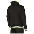 thumbnail image 6 of 9 Crowns Unique Two Piece Jacket  Hoodie Jogger and Pant Tracksuit Set (Black/Volt Tape, Small), 6 of 8