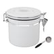 thumbnail image 4 of Tarro de almacenamiento con sellado de acero inoxidable, bote de café de 1,2 l, bote hermético de acero inoxidable para granos de café, contenedor hermético de almacenamiento de café construido para el futuro Jadeshay A, 4 of 8