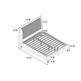 thumbnail image 5 of Miekor Furniture Eastern King Bed In White & Grey 16621, 5 of 5
